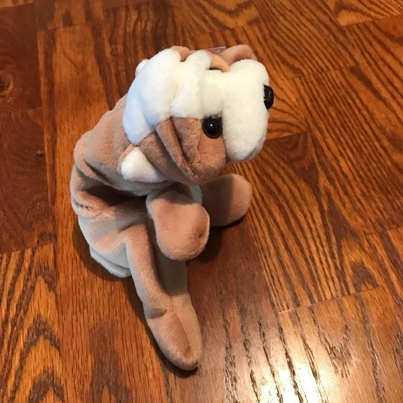 𝅺WRINKLES, the baby bulldog Ty beanie baby. NWT‎ - Picture 2 of 8